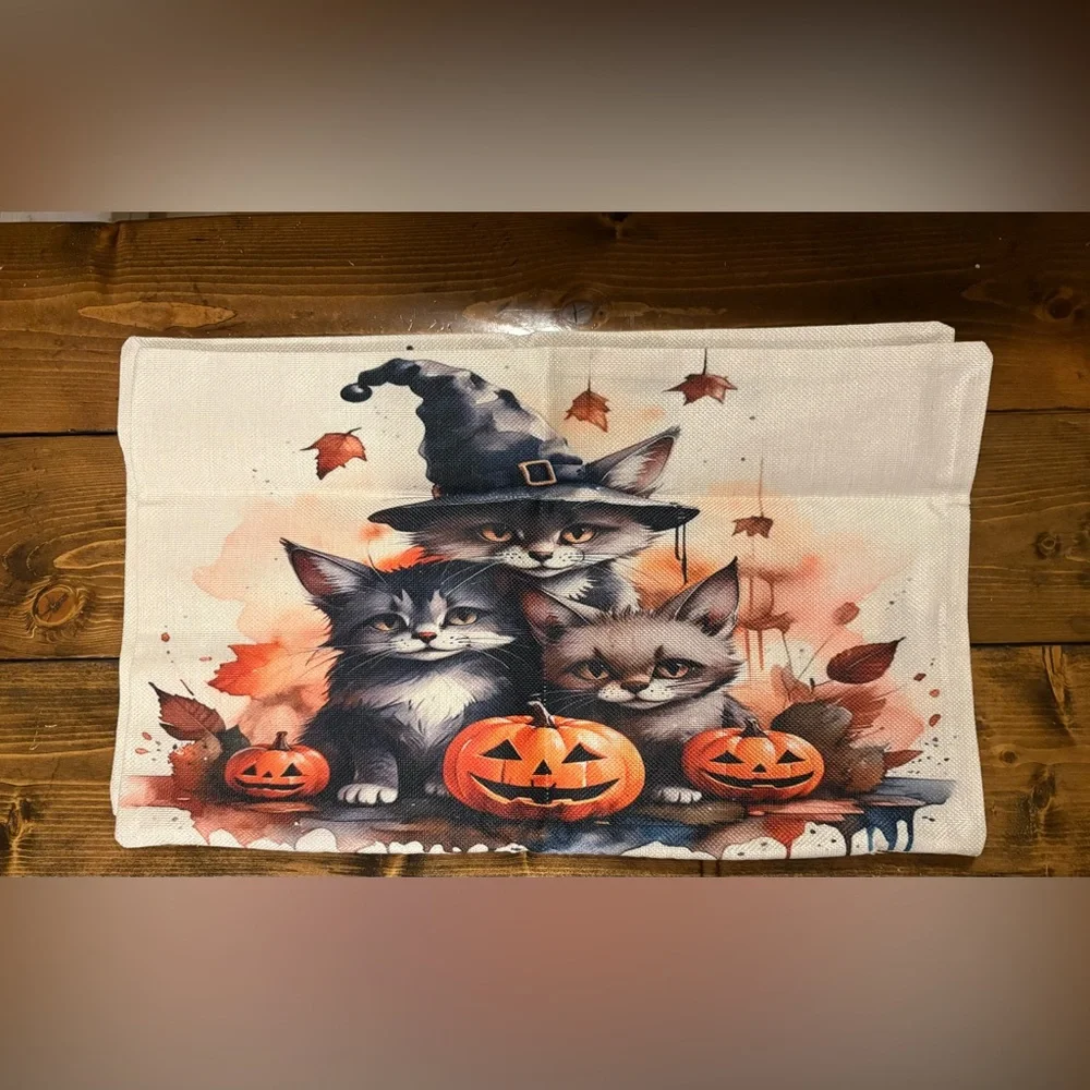 Halloween Themed Reversible Pillow Cases